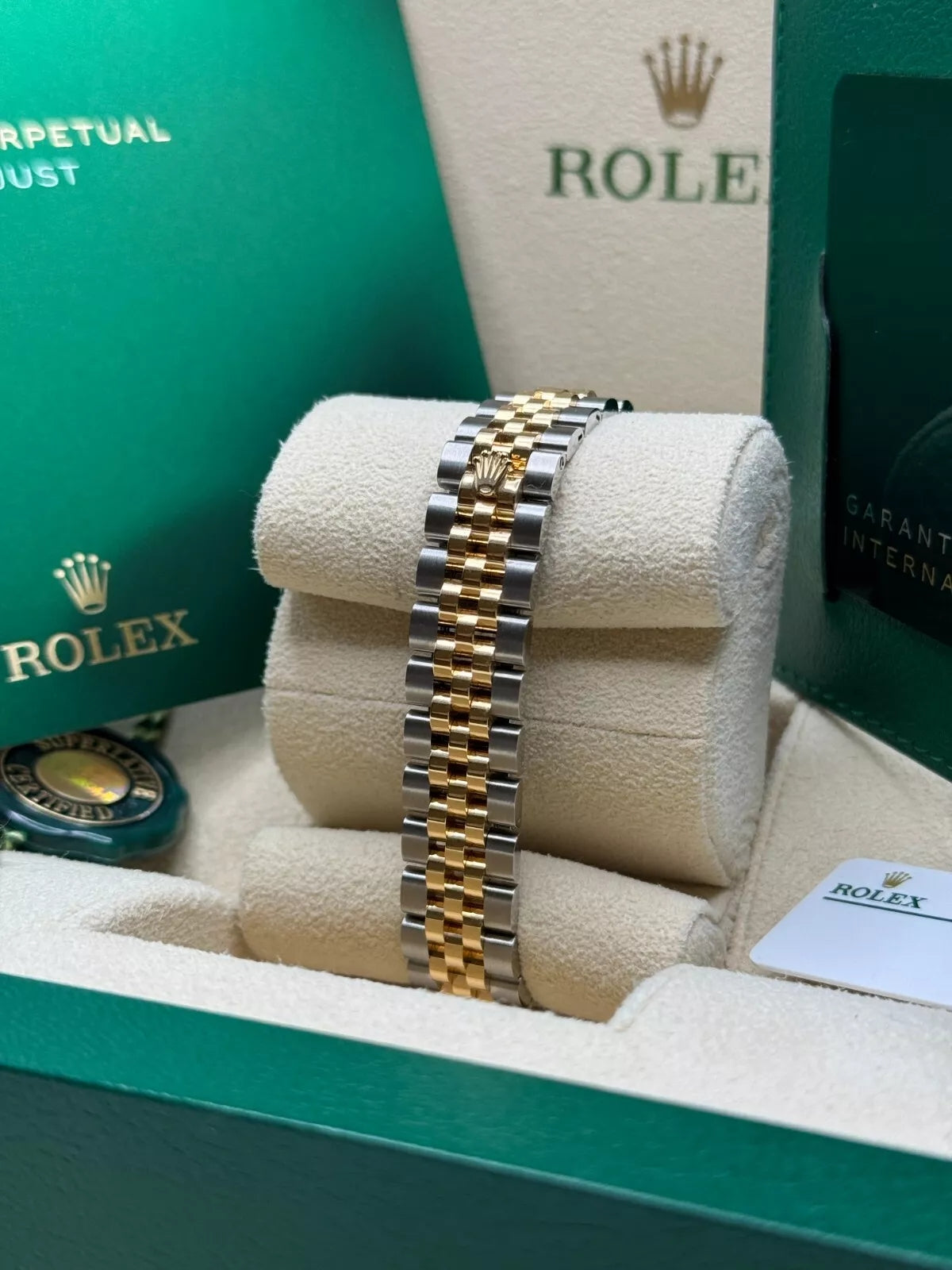 【1:1 Super Clone】 Lady-Datejust 28mm 279383RBR Champagne Roman Dial Yellow Rolesor Oyster Bracelet