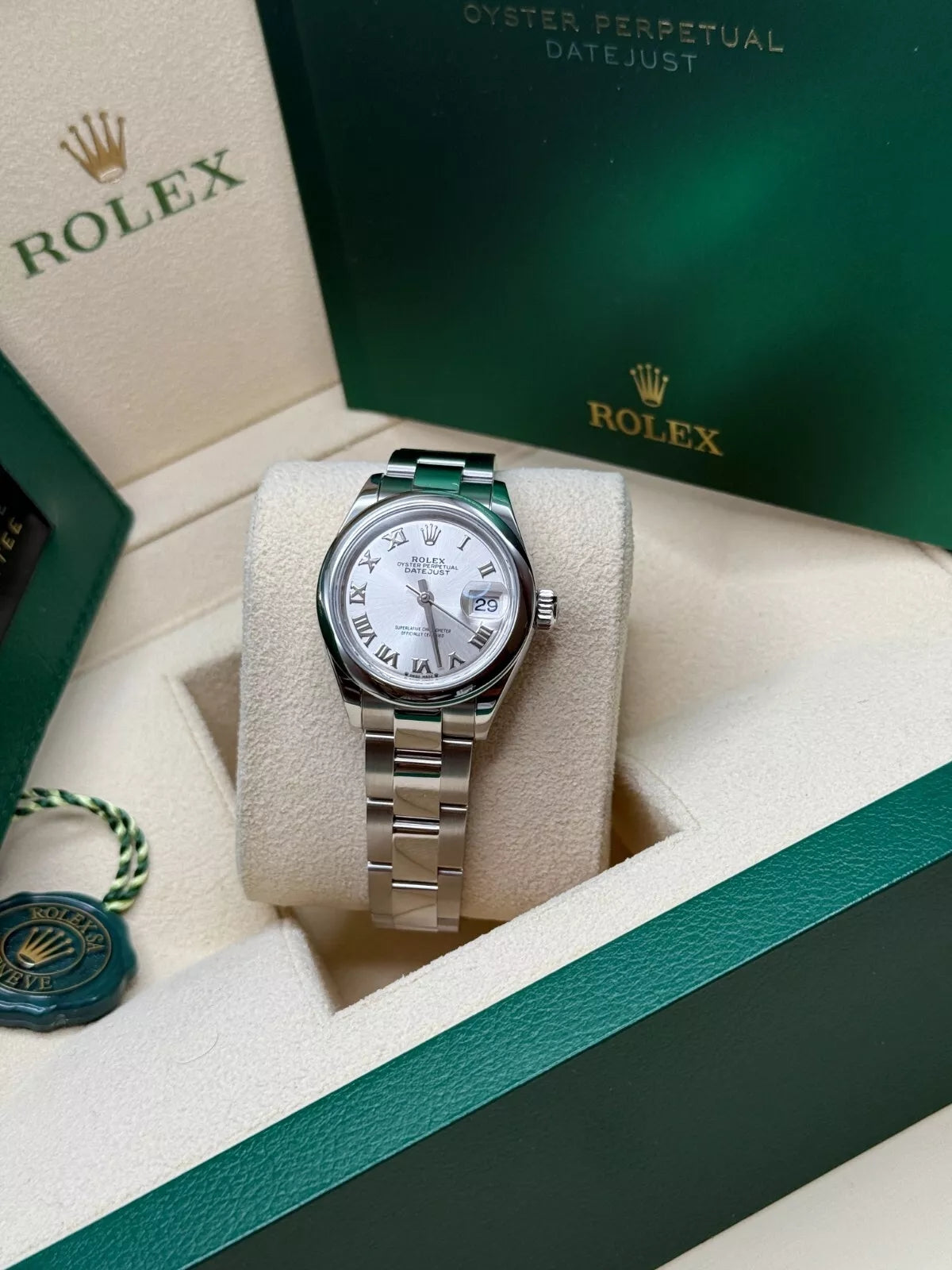 【1:1 Super Clone】 Lady-Datejust 28mm  m279160 Oyster Perpetual Silver Dial Oyster Bracelet