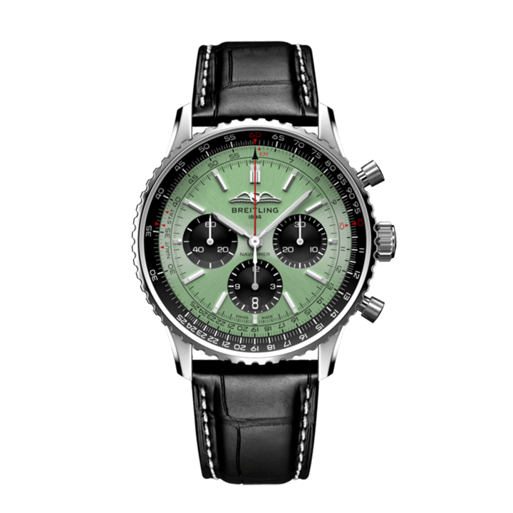 【1:1 Super Clone】Breitling AB0138241L1A1 Navitimer B01 Green Dial
