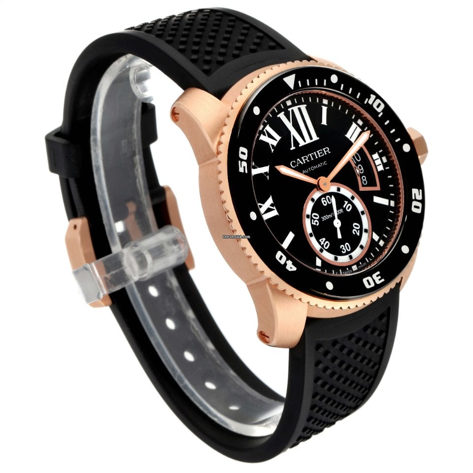 【1:1 Super Clone】Calibre Rose Gold Black 42mm