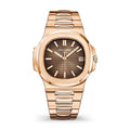 【1:1 Super Clone】Patek Philippe Nautilus Rose Gold 5711-1R-001 with Light/Dark Brown Gradated dial