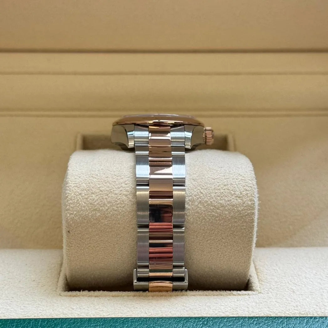 【1:1 Super Clone】 Lady-Datejust 28mm  279161 Rose Stick Dial, Two Tone Stainless Steel & 18K Rose Gold Oyster Bracelet Women's Watch