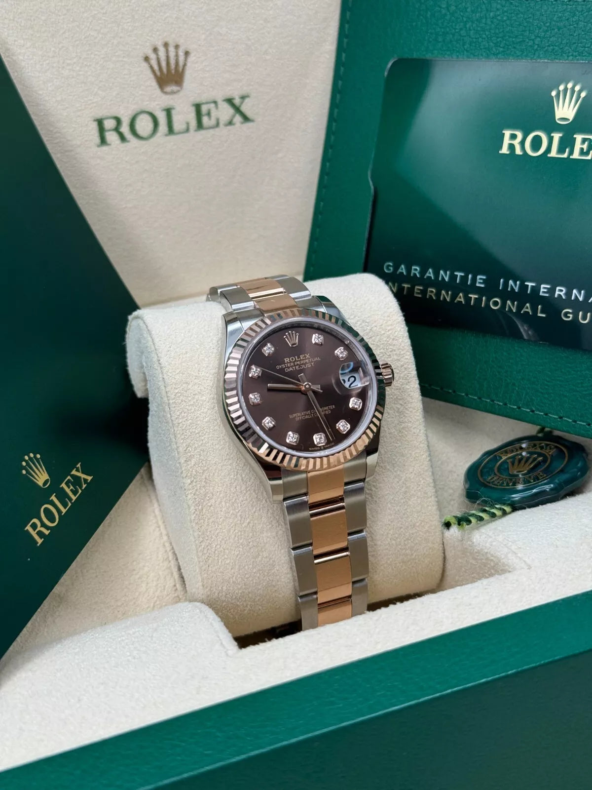 【1:1 Super Clone】 Datejust m278271-0027/0028 Chocolate 31mm Dial Oyster Bracelet Watch
