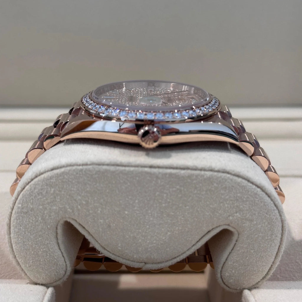 【1:1 Super Clone】  Day-Date 40mm Diamonds Paved Dial 228345rbr-0002
