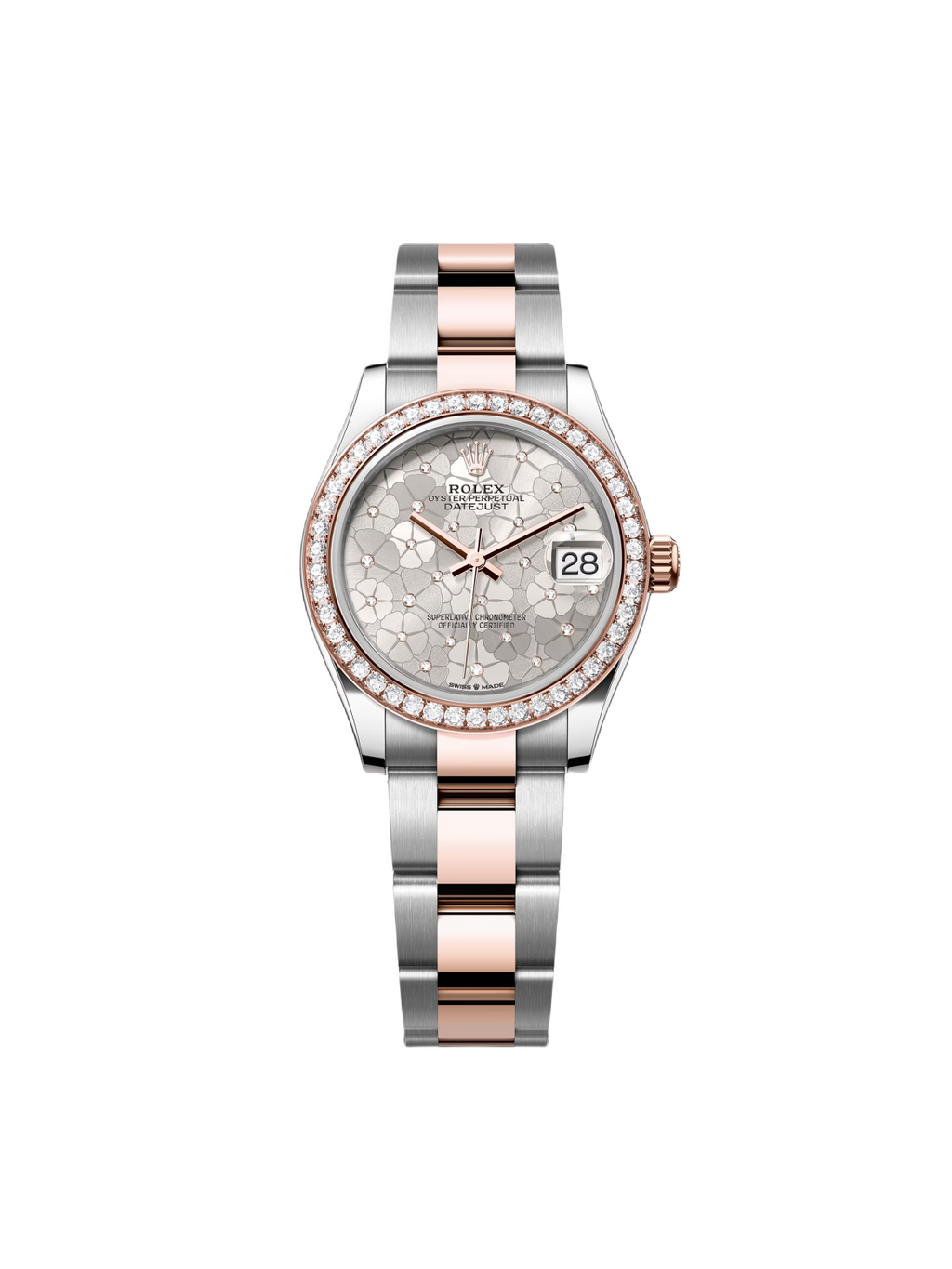 【1:1 Super Clone】 Datejust m278381-0031/0032 Silver Floral Motif Diamond Dial Diamond-Set Bezel 31mm