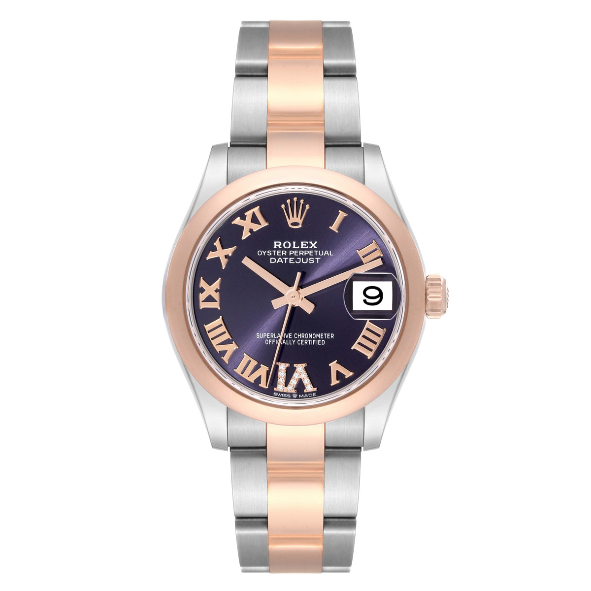【1:1 Super Clone】 Datejust m278241-0019/0020 Aubergine 31mm Dial Oyster Bracelet Watch