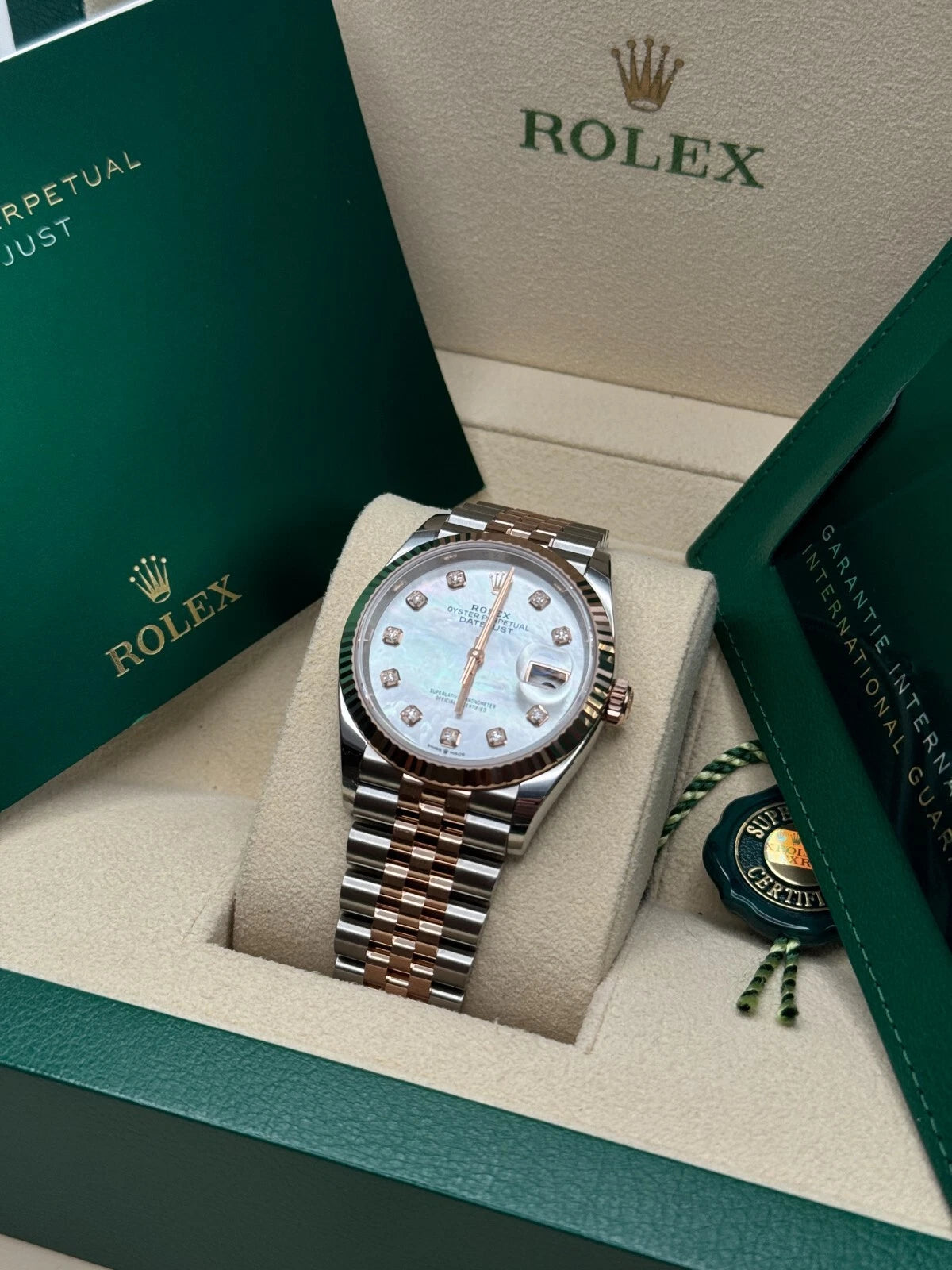 【1:1 Super Clone】  Datejust 36mm 126231 Mother-of-Pearl Dial Jubilee Bracelet
