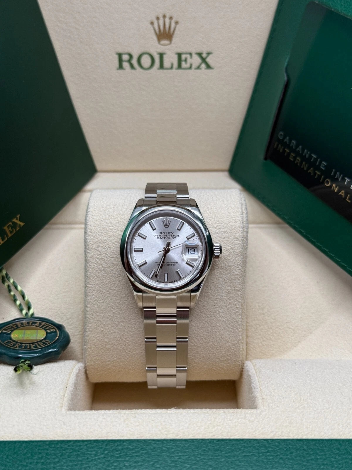 【1:1 Super Clone】 Lady-Datejust 28mm  m279160 Oyster Perpetual Silver Dial Oyster Bracelet