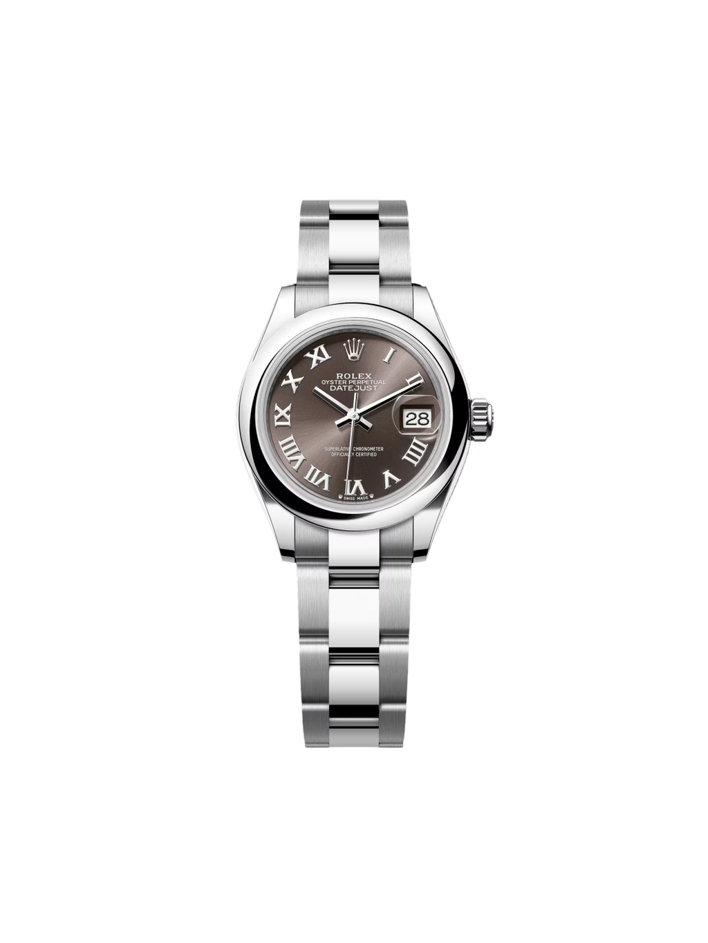 【1:1 Super Clone】 Lady-Datejust 28mm  m279160 Oyster Perpetual Dark Grey Dial Oyster Bracelet