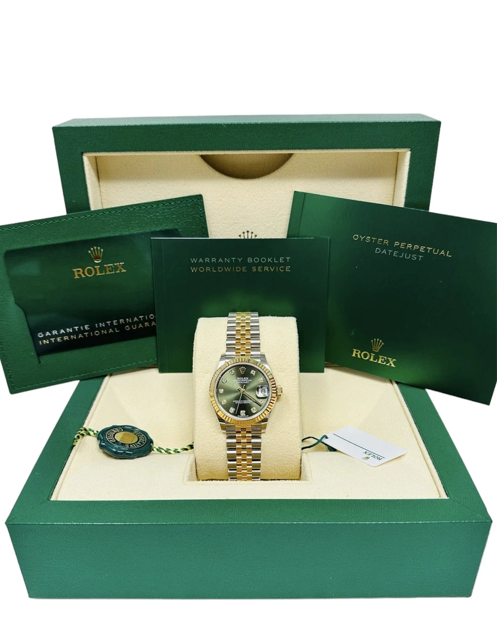 【1:1 Super Clone】 Datejust m278273-0029/0030 31mm Olive Green Dial Stainless Steel and Yellow Gold Oyster Watch