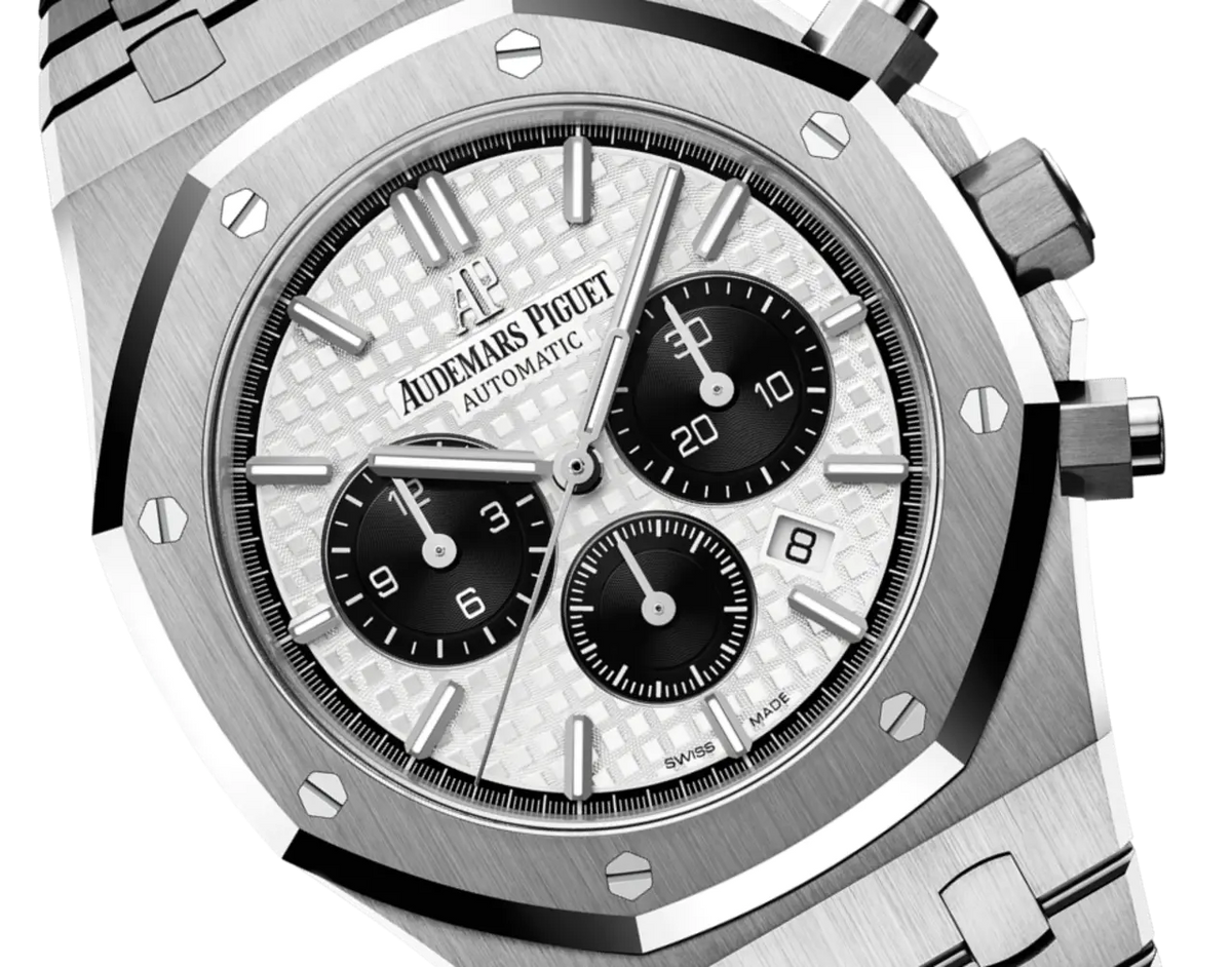 【1:1 Super Clone】A&P ROYAL OAK PANDA White Dial CHRONOGRAPH 41mm