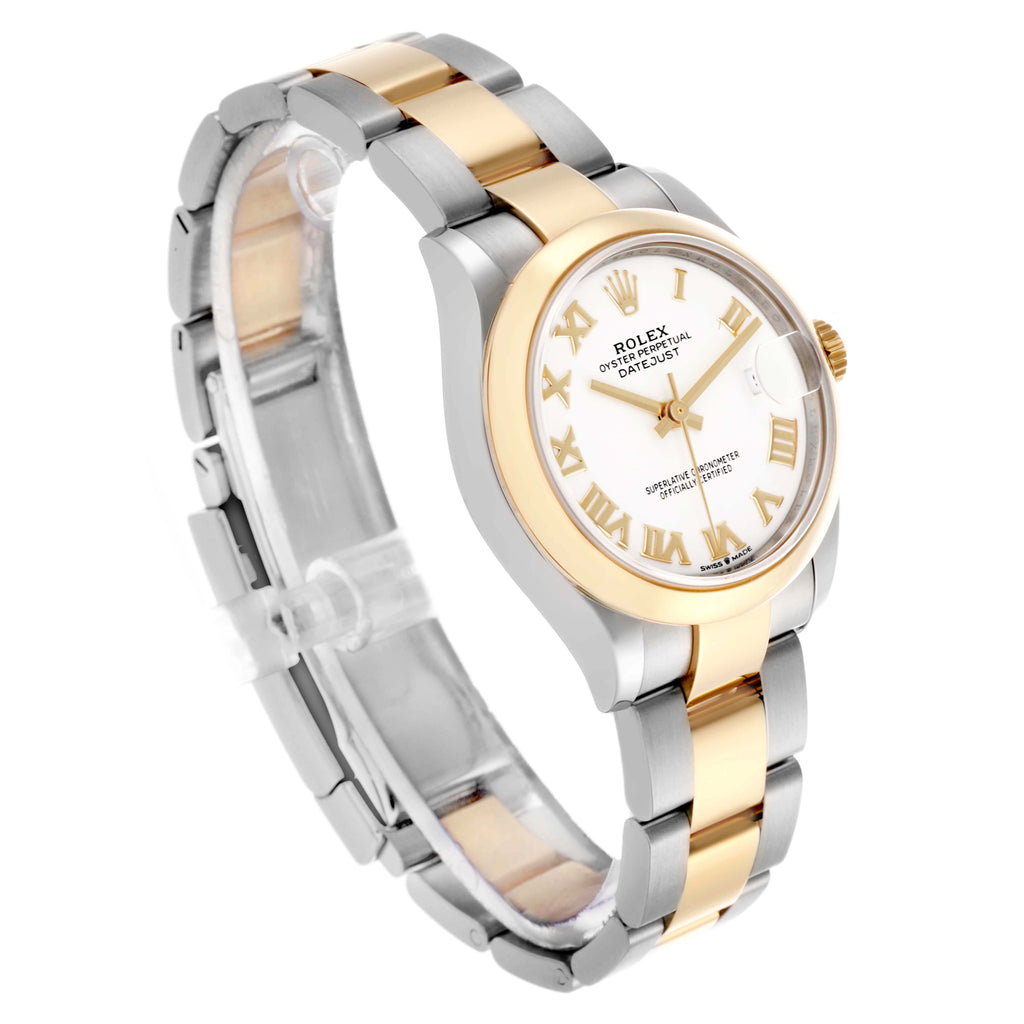 【1:1 Super Clone】 Datejust m278243-0001/0002 31mm White Dial Yellow Rolesor Oyster Watch