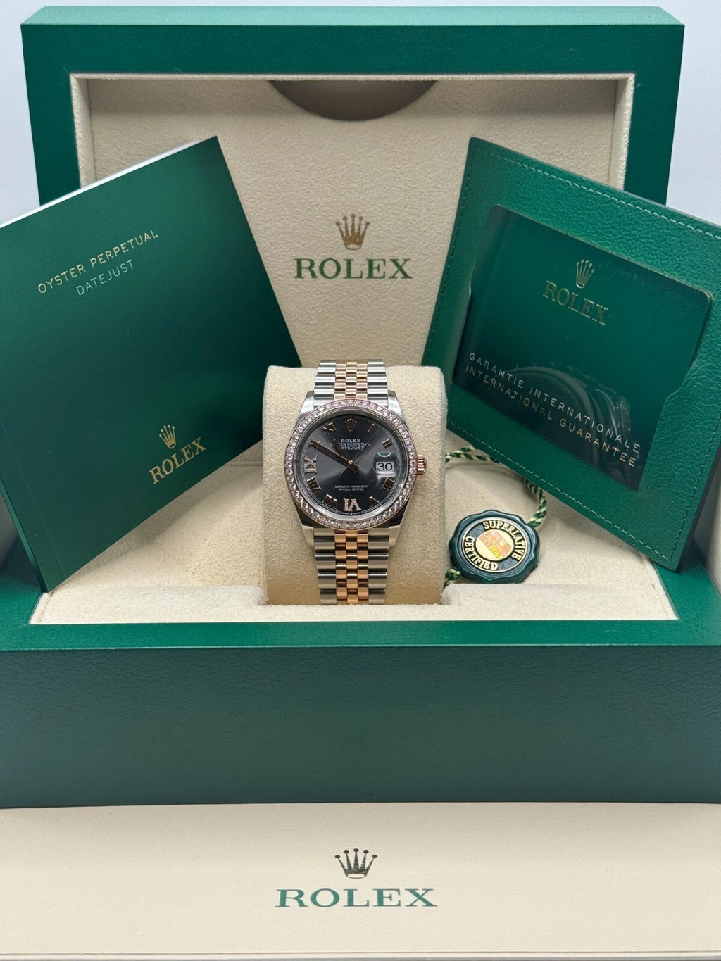 【1:1 Super Clone】  Datejust 36mm 126281 Slate Dial Oyster Bracelet