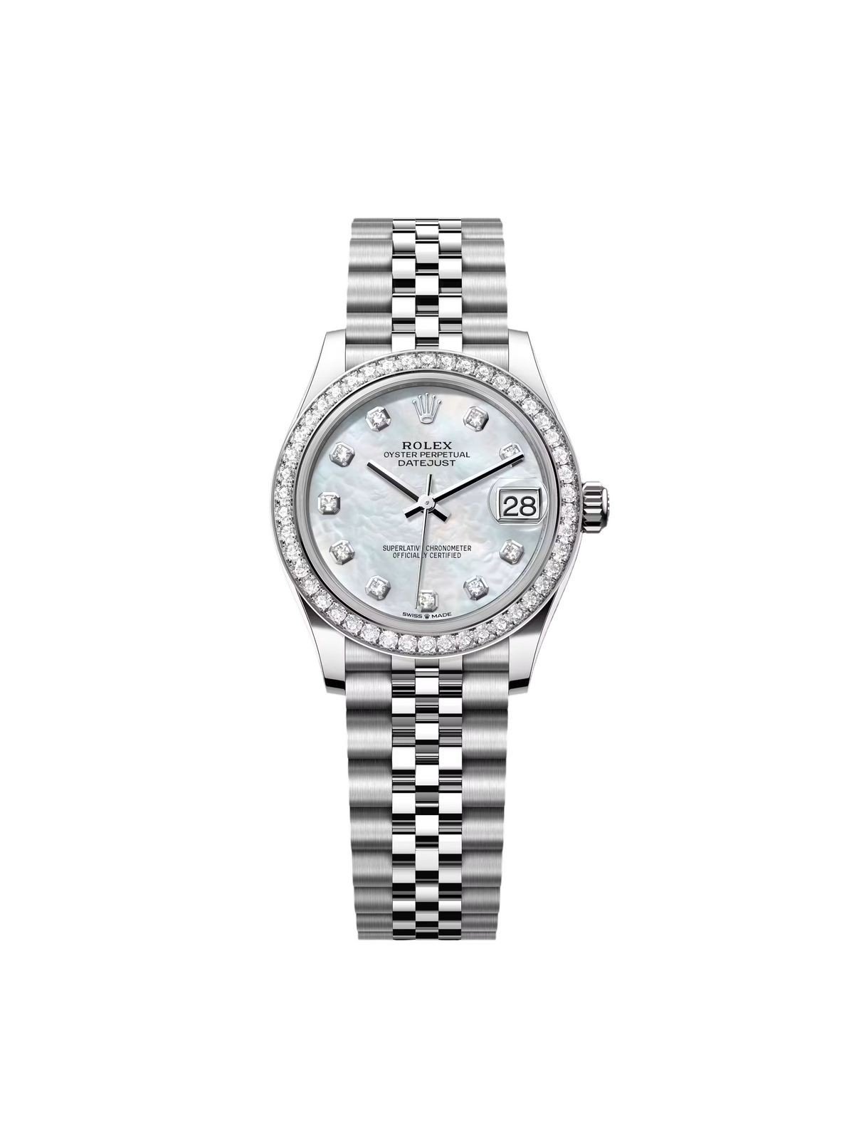 【1:1 Super Clone】 Datejust m278384RBR-0007/0008 Mother-of-Pearl 31mm Dial Oyster Watch