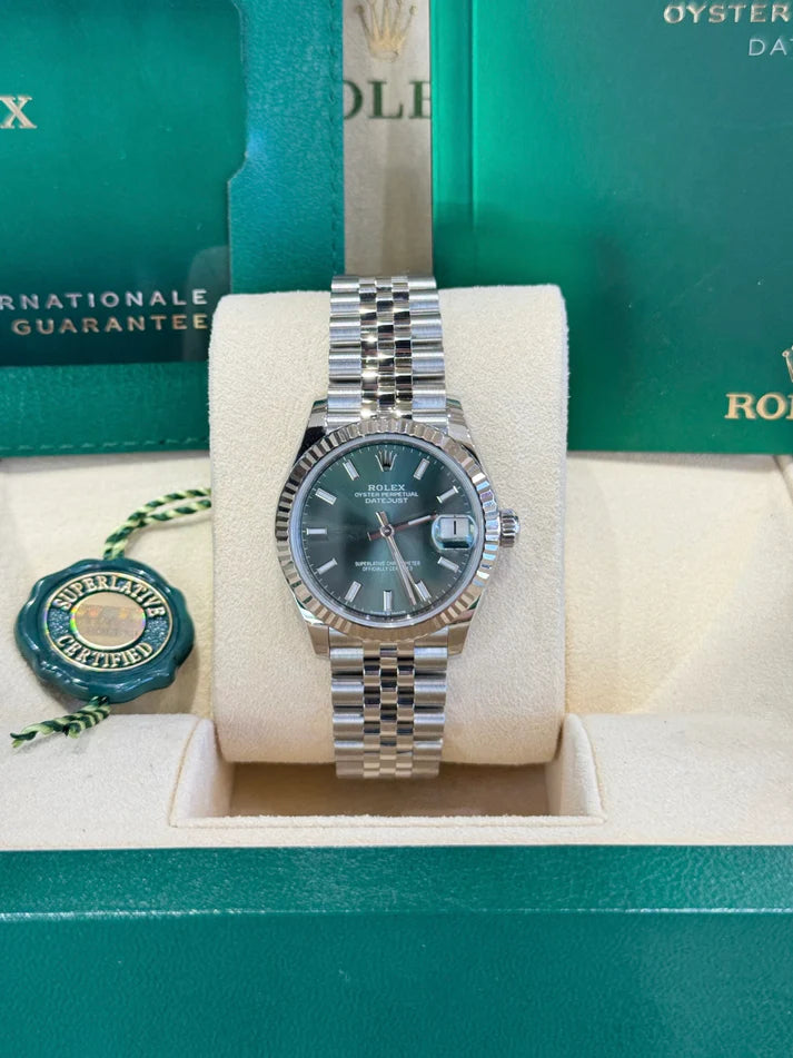【1:1 Super Clone】 Datejust m278274-0017/0018 Green Dial 31mm Oyster Watch