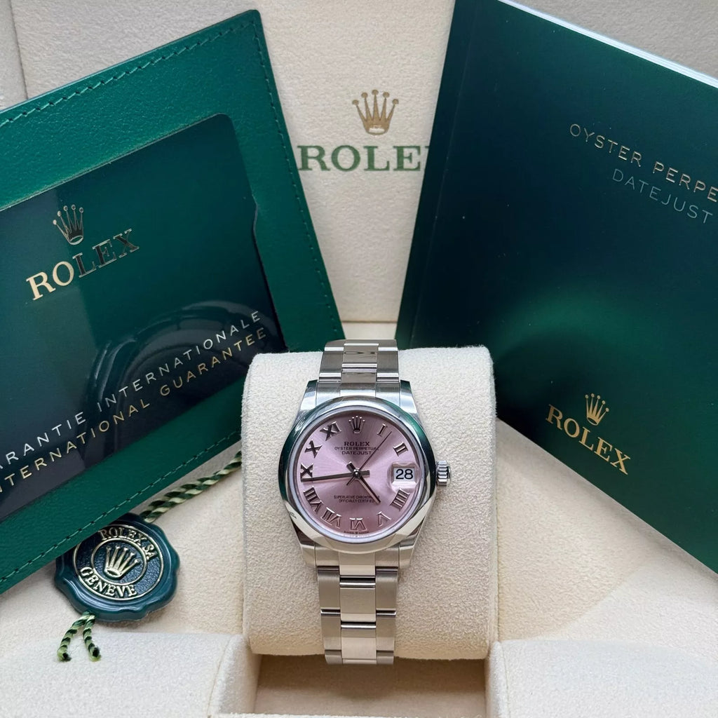 【1:1 Super Clone】 Datejust m278240-0013/0014 31mm Pink Roman Domed Bezel Oyster Oystersteel