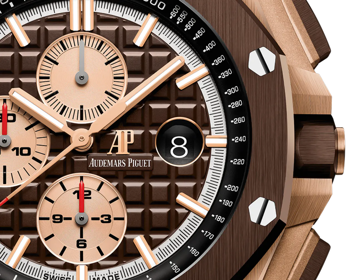 【1:1 Super Clone】A&P OFFSHORE Pink Gold Brown Camouflage Dial CHRONOGRAPH 44mm