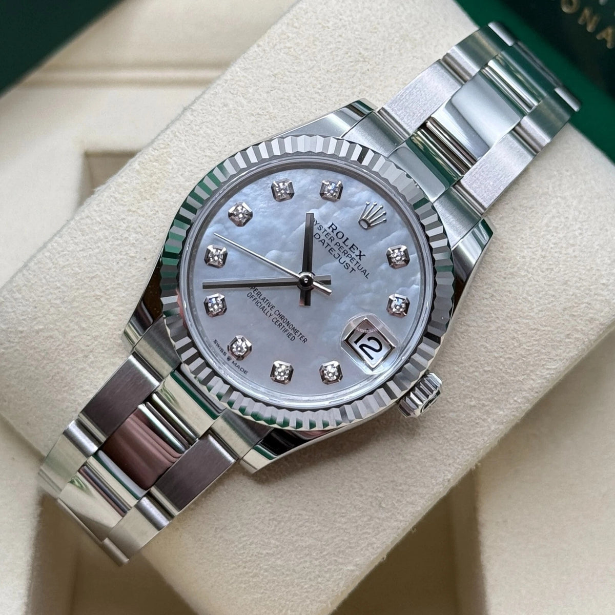 【1:1 Super Clone】 Datejust m278384RBR-0007/0008 Mother-of-Pearl 31mm Dial Oyster Watch