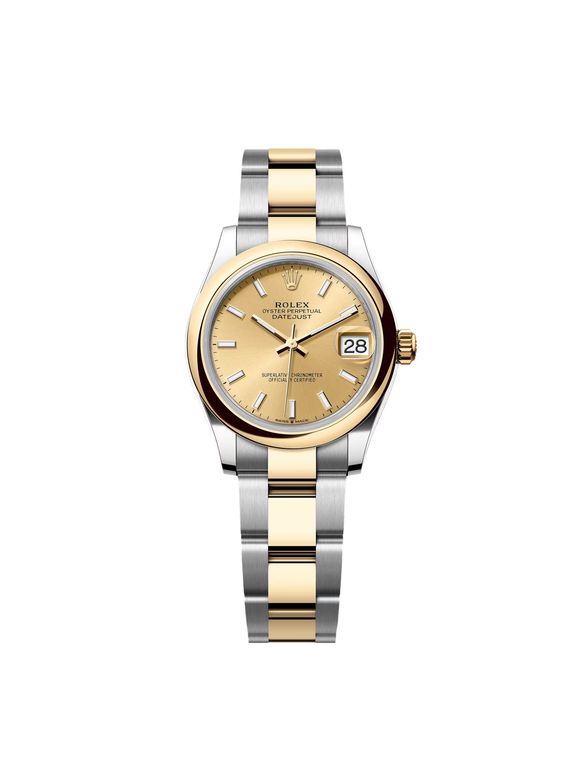 【1:1 Super Clone】 Datejust m278243-0013/0014  31mm Champagne Dial Yellow Rolesor Oyster Watch