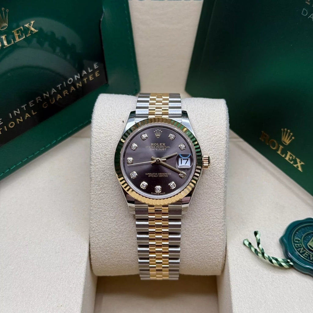 【1:1 Super Clone】 Datejust m278273-0021/0022 31mm Dark Grey Dial Stainless Steel and Yellow Gold Oyster Watch