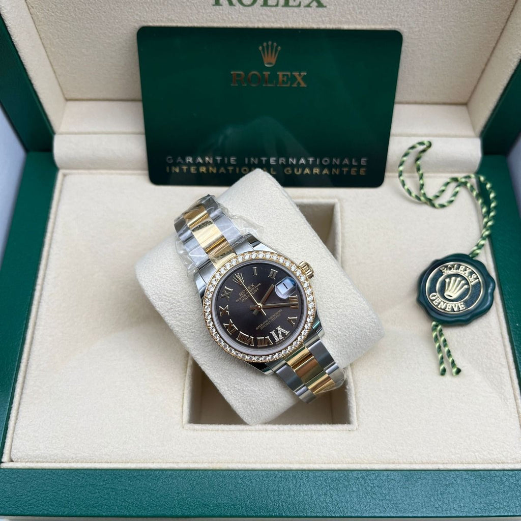 【1:1 Super Clone】 Datejust m278383RBR-0017/0018 31mm Dark Grey Dial Oyster Bracelet