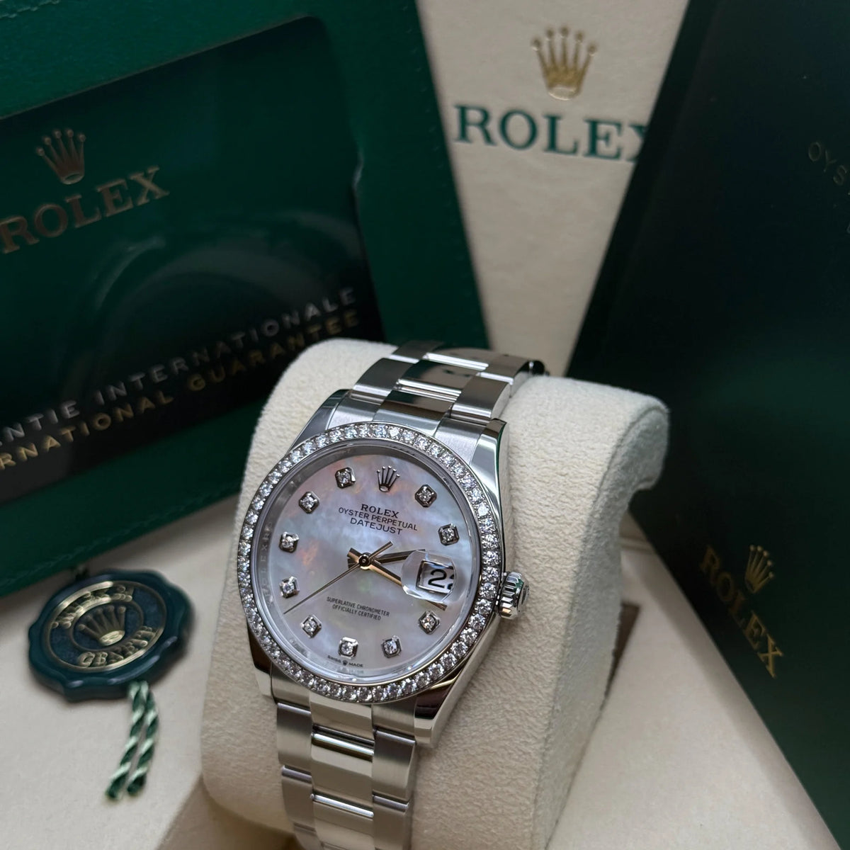 【1:1 Super Clone】  Datejust 36mm 126284 Mother-of-Pearl Dial Oyster Bracelet