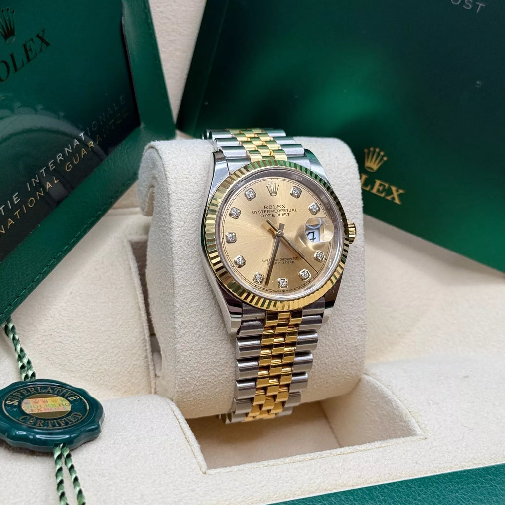 【1:1 Super Clone】  Datejust 36mm 126233 Champagne Dial Jubilee Bracelet Watch