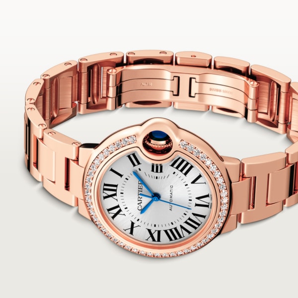 【1:1 Super Clone】BALLON BLEU Diamond Rose Gold 33mm