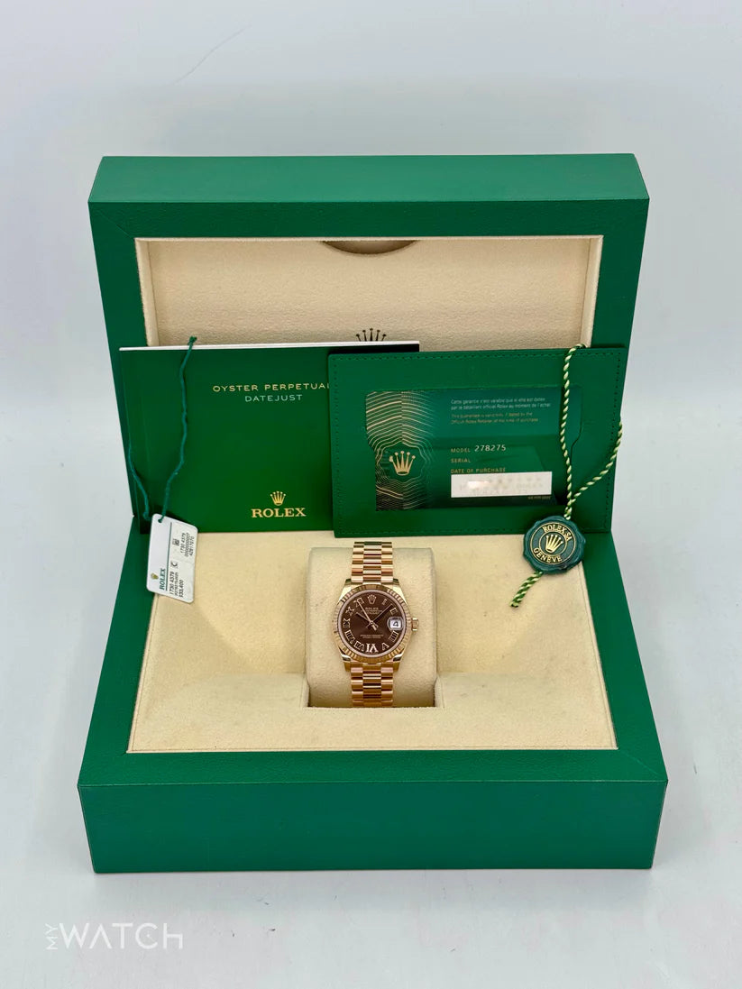 【1:1 Super Clone】 Datejust m278275-0025 Chocolate 31mm Dial