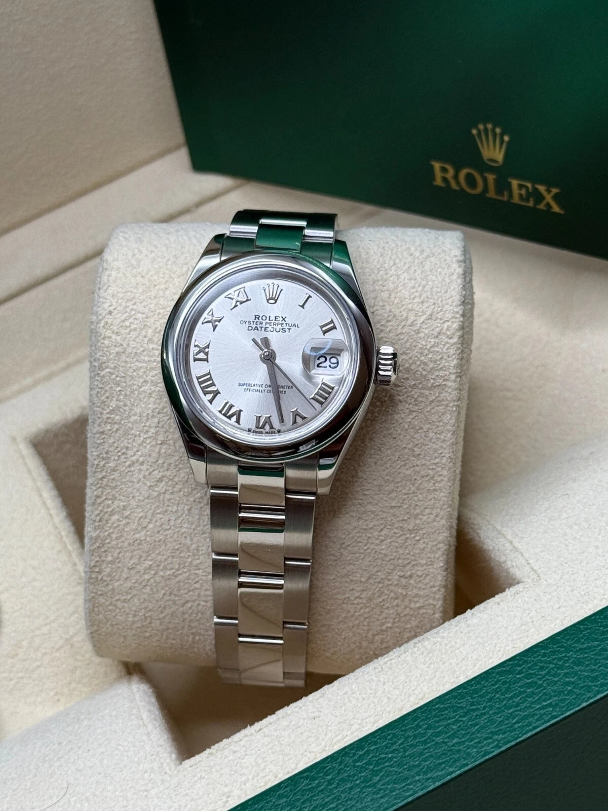 【1:1 Super Clone】 Lady-Datejust 28mm  m279160 Oyster Perpetual Silver Dial Oyster Bracelet