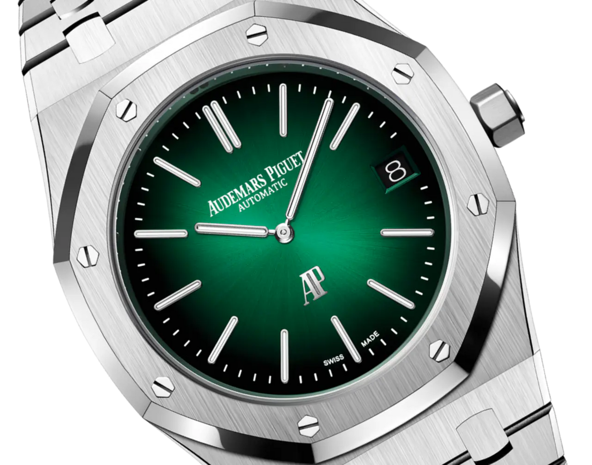 【1:1 Super Clone】A&P ROYAL OAK “JUMBO” Smoked Green Dial 39mm