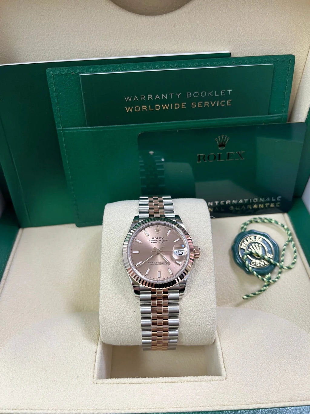 【1:1 Super Clone】 Lady-Datejust 28mm 279171 Sundust Index Oyster Stainless Steel and Rose Gold