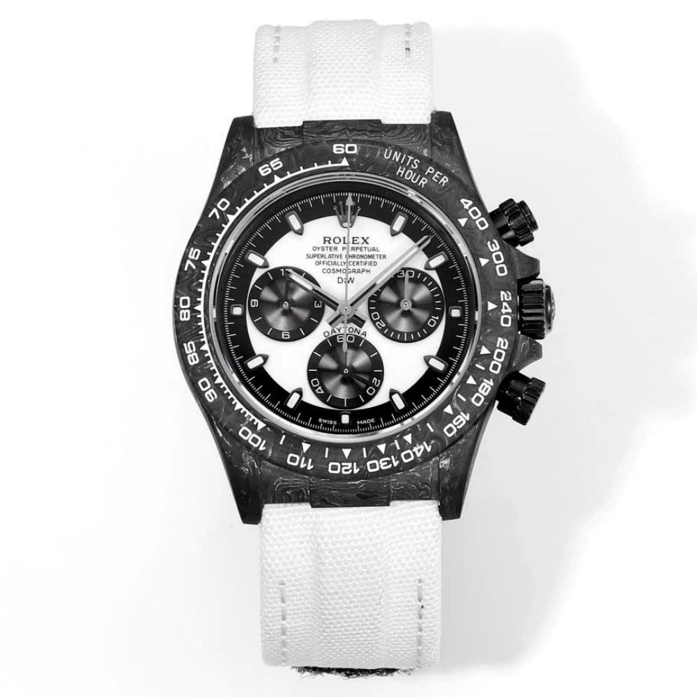 【1:1 Super Clone】Rolex Cosmograph Daytona DIW Cream Carbon 40mm Replica 1:1 – Top Quality Version