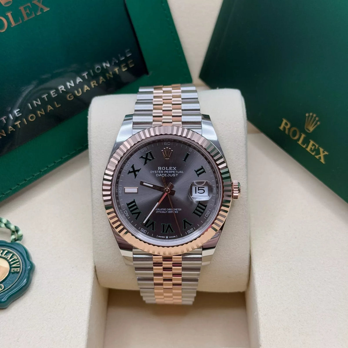 【1:1 Super Clone】 Datejust 41mm 126331 Oyster Band Steel and Everose Gold Men’s Watch