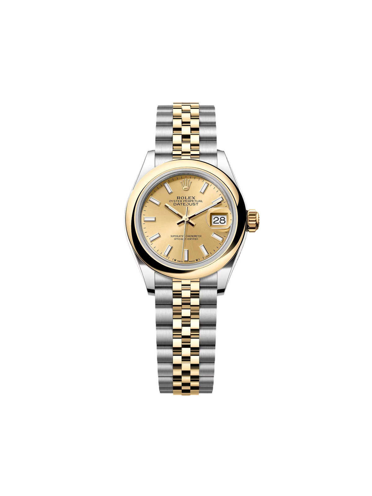【1:1 Super Clone】 Lady-Datejust 28mm  279163 Champagne Dial Oyster Bracelet