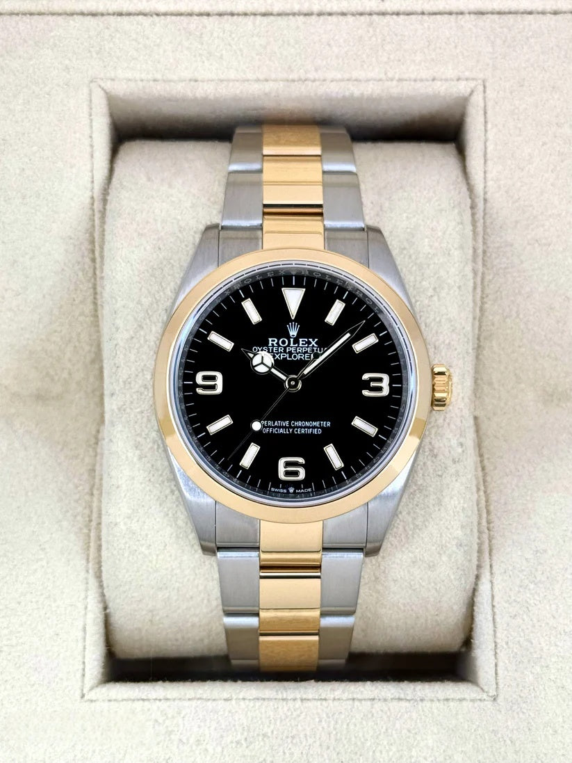 【1:1 Super Clone】  Explorer 124273-0001 Black 36mm Men’s Watch