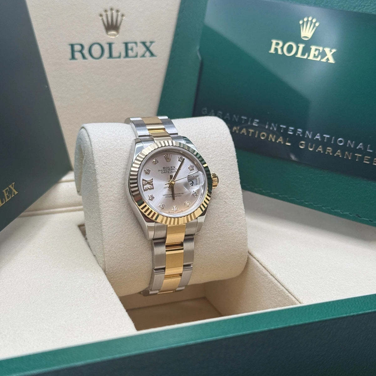 【1:1 Super Clone】 Lady-Datejust 28mm 279173 Silver Diamond Dial Oyster Bracelet