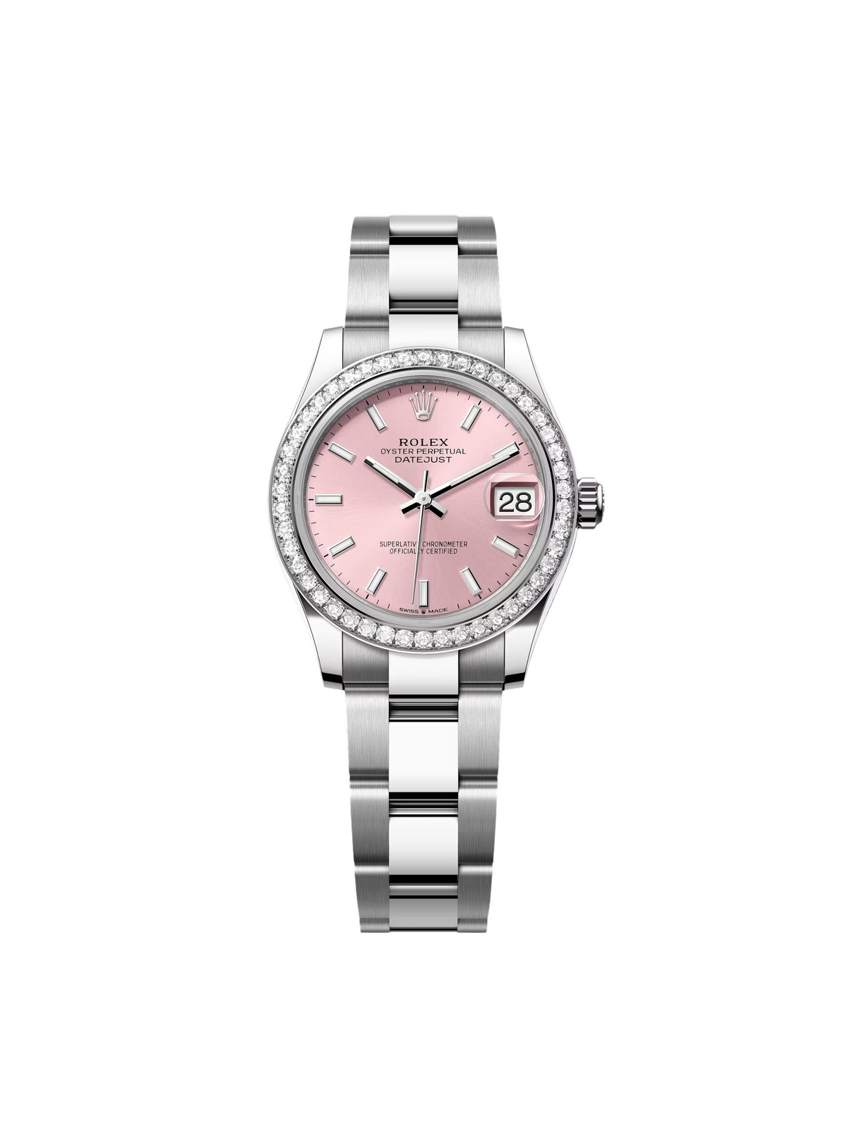 【1:1 Super Clone】 Datejust m278384RBR-0017/0018 Pink 31mm Dial Oyster Watch