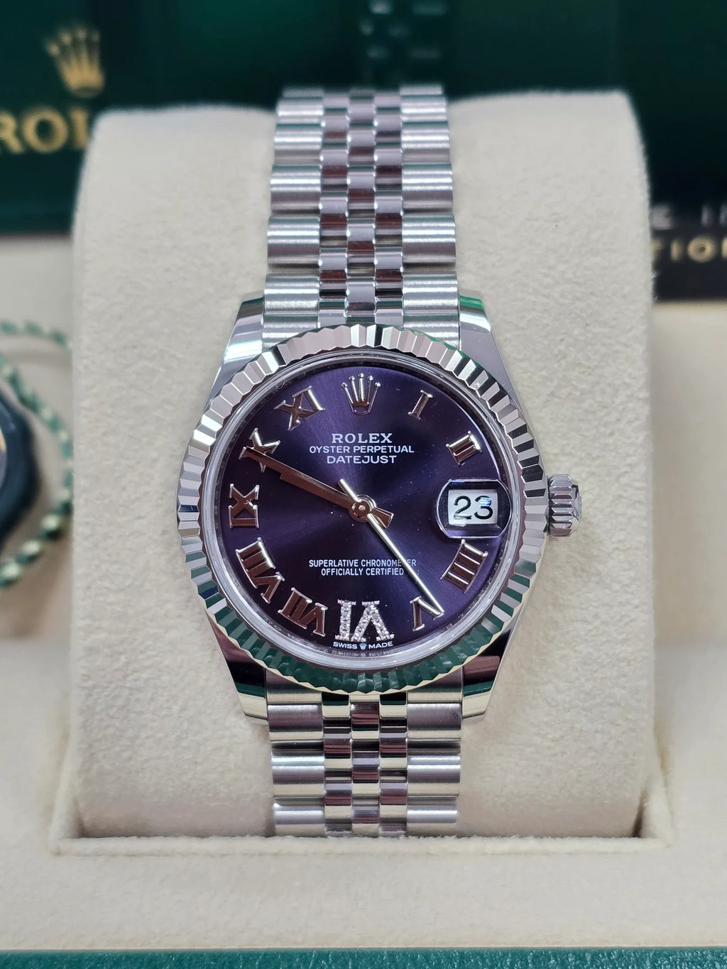 【1:1 Super Clone】 Datejust m278274-0025/0026 Aubergine 31mm Dial Oyster Watch