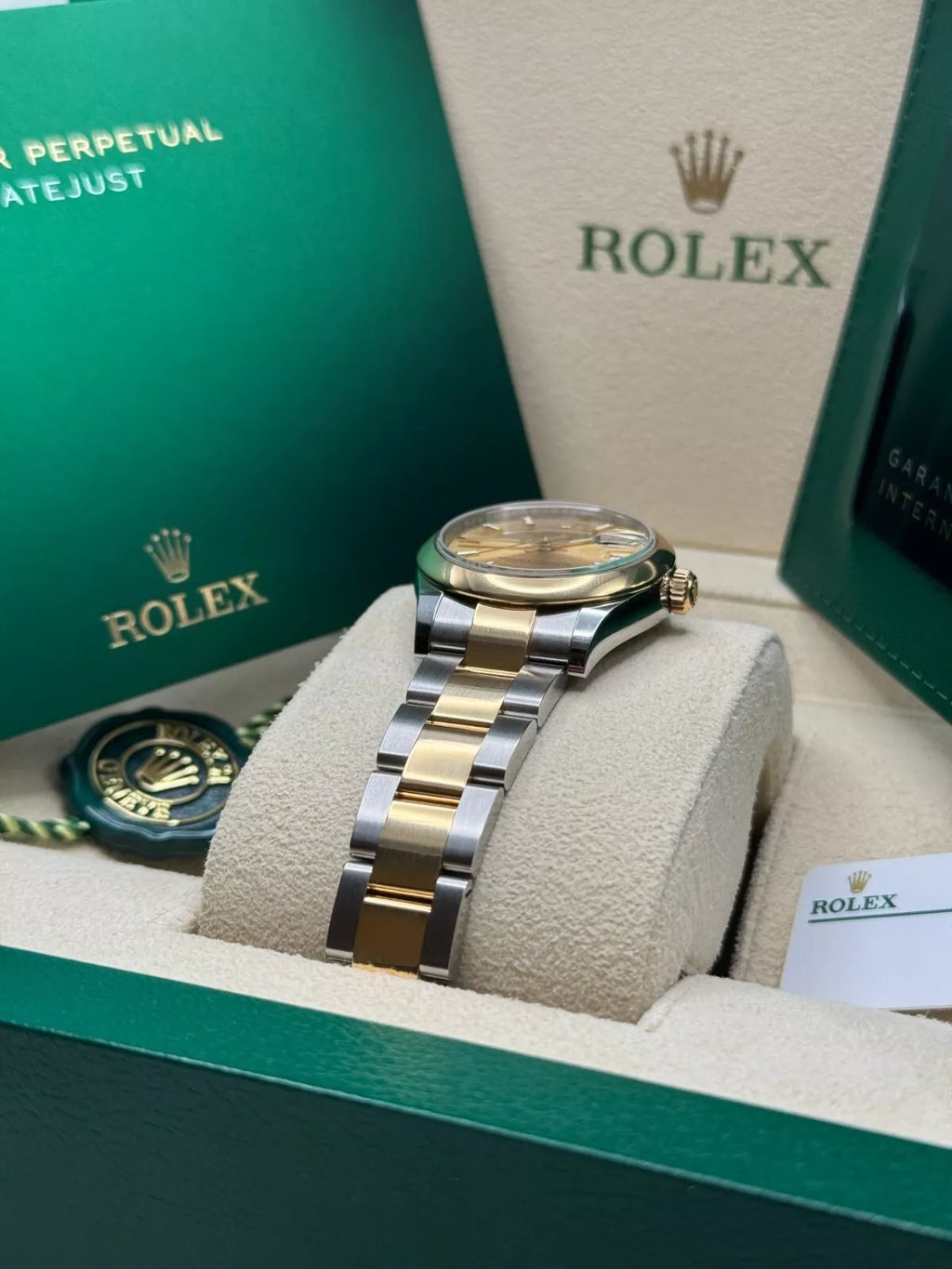 【1:1 Super Clone】 Datejust m278243-0013/0014  31mm Champagne Dial Yellow Rolesor Oyster Watch