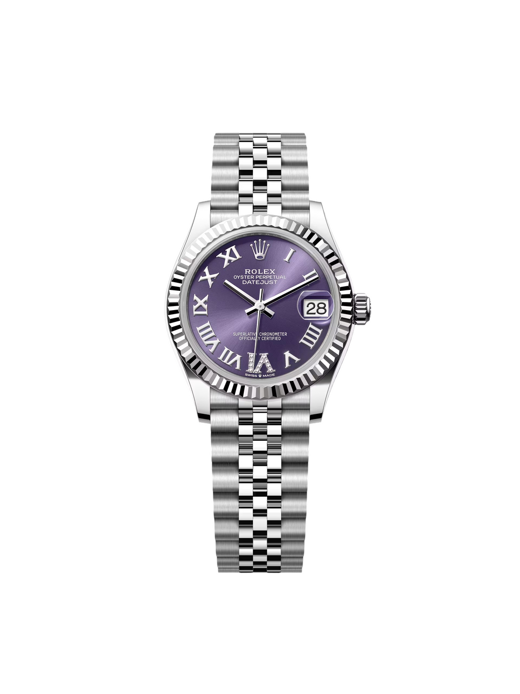 【1:1 Super Clone】 Datejust m278274-0025/0026 Aubergine 31mm Dial Oyster Watch