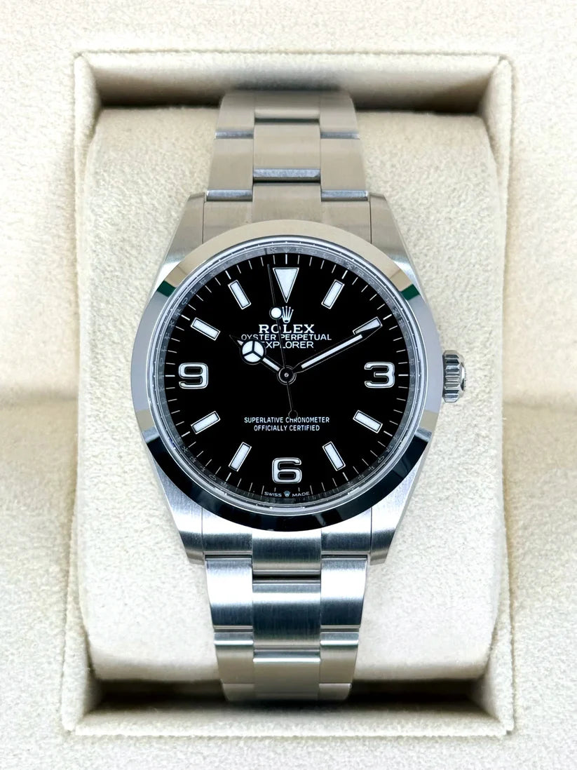 【1:1 Super Clone】  Explorer 124270 Black 36mm Men’s Watch