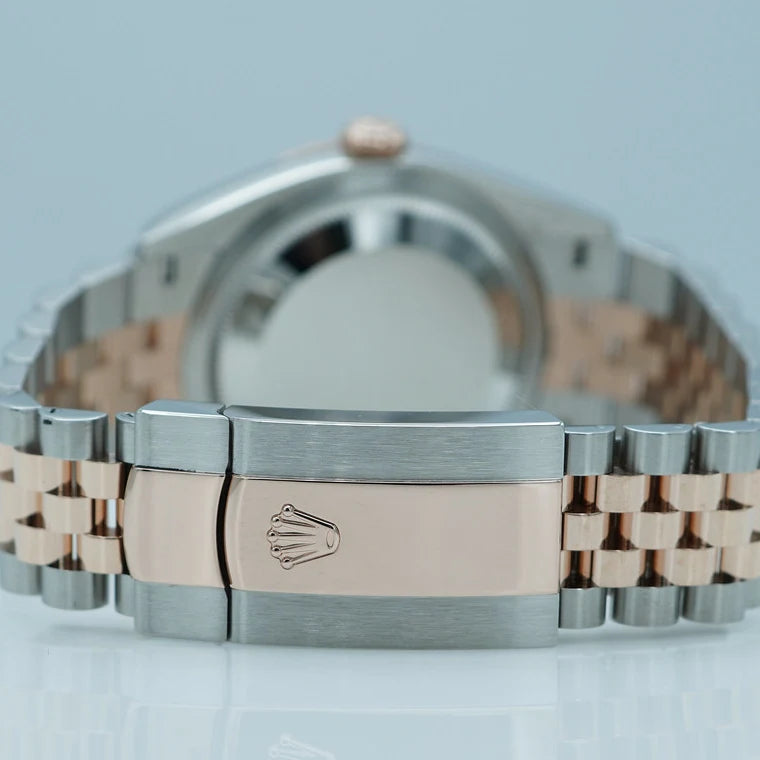【1:1 Super Clone】  Datejust 36mm 126231 Slate/Gray Dial Oystersteel and 18K Rose gold Oyster Bracelet
