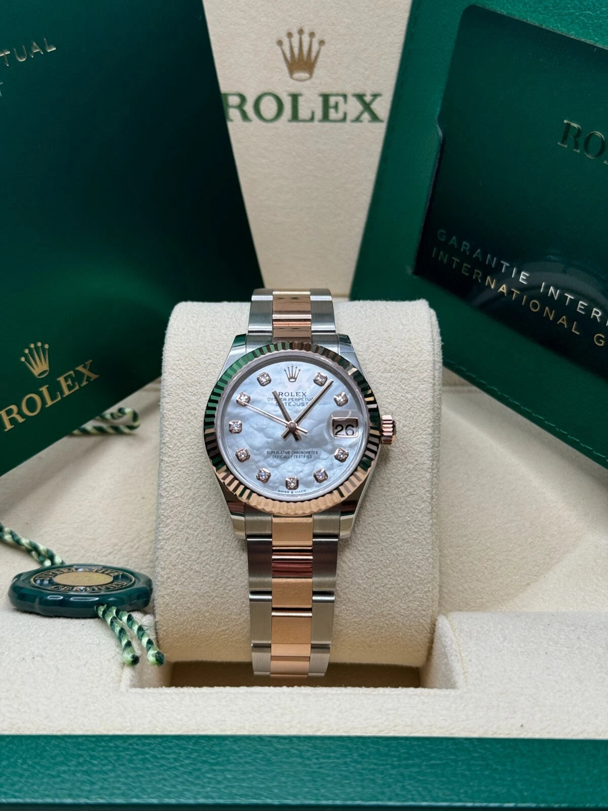 【1:1 Super Clone】 Datejust m278271-0025/0026 White Mother-of-Pearl 31mm Dial Oyster Bracelet Watch