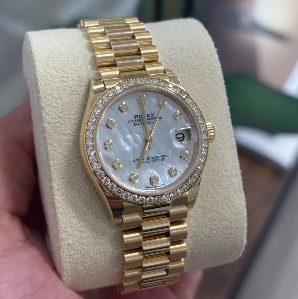 【1:1 Super Clone】 Datejust m278288RBR-0006 White Mother-of-Pearl 31mm Dial President Bracelet Watch