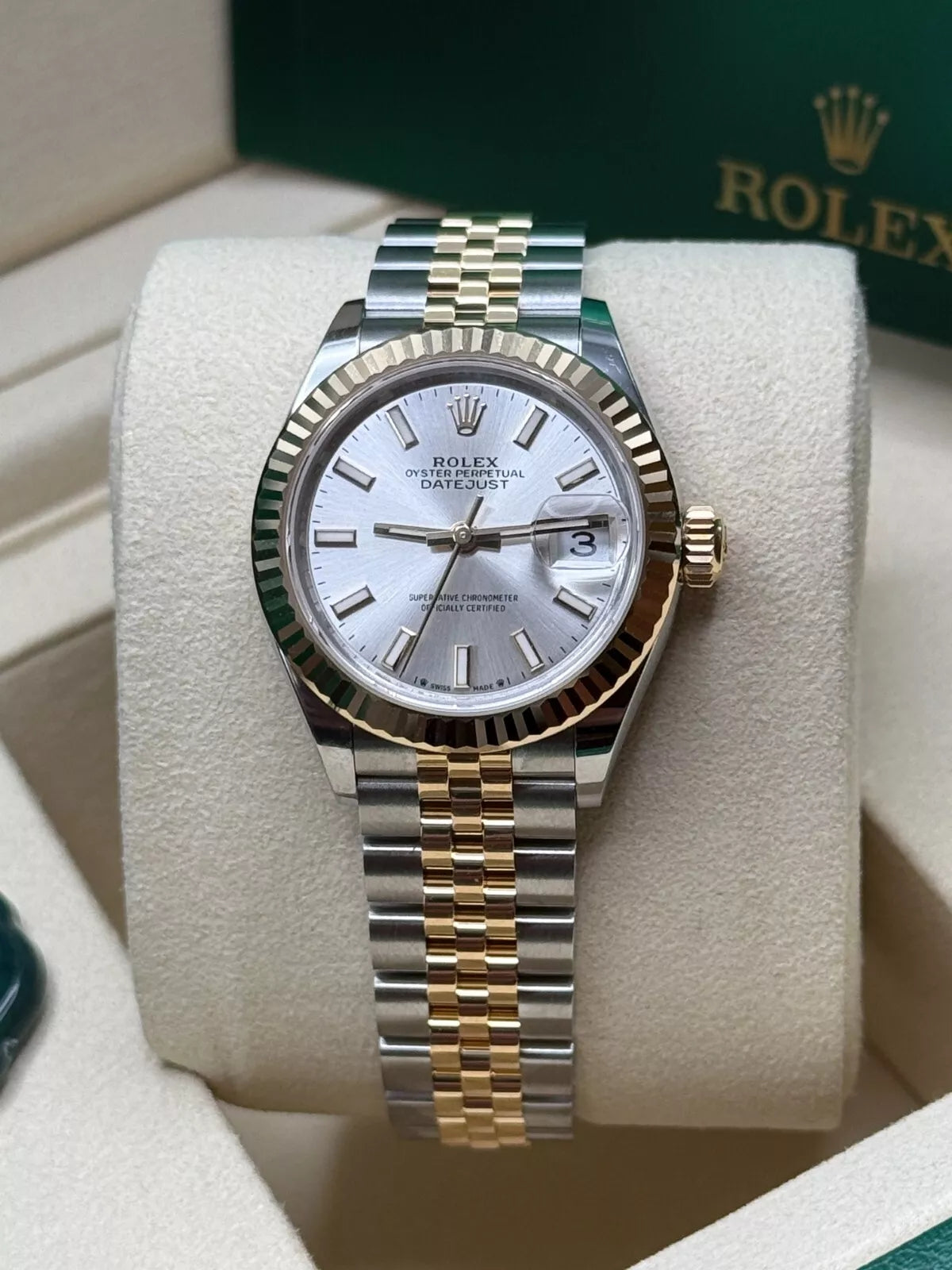 【1:1 Super Clone】 Lady-Datejust 28mm 279173 Silver Index Dial Oyster Bracelet