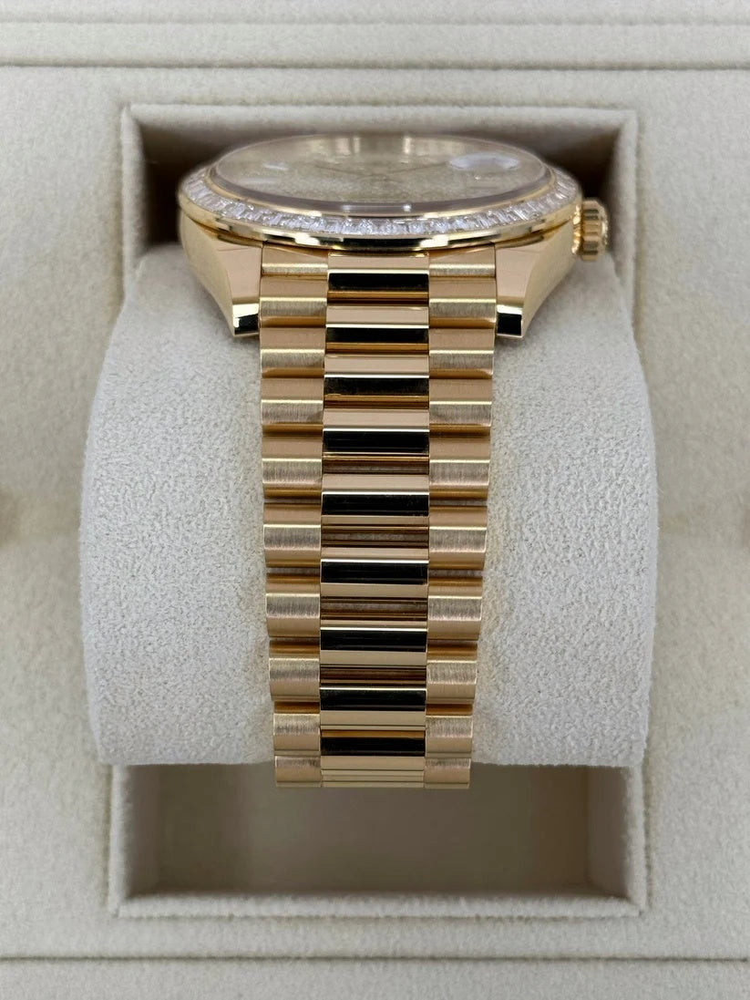 【1:1 Super Clone】 Day-Date 40mm 228398TBR-0036 Diamond Paved Dial President Watch