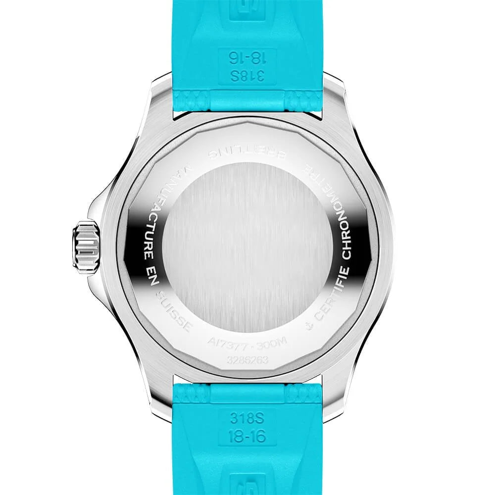 【1:1 Super Clone】BREITLINGSuperocean 36mm Turquoise Dial Ladies Automatic Strap Watch