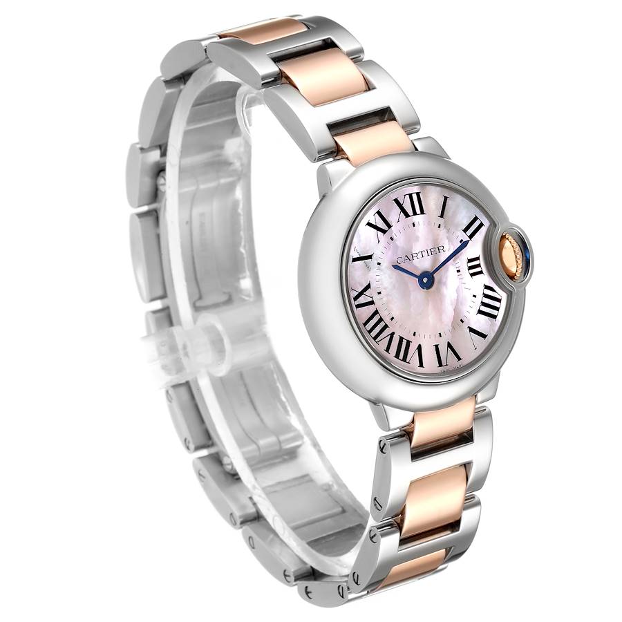 【1:1 Super Clone】BALLON BLEU Pink Mother of Pearl Dial 28mm