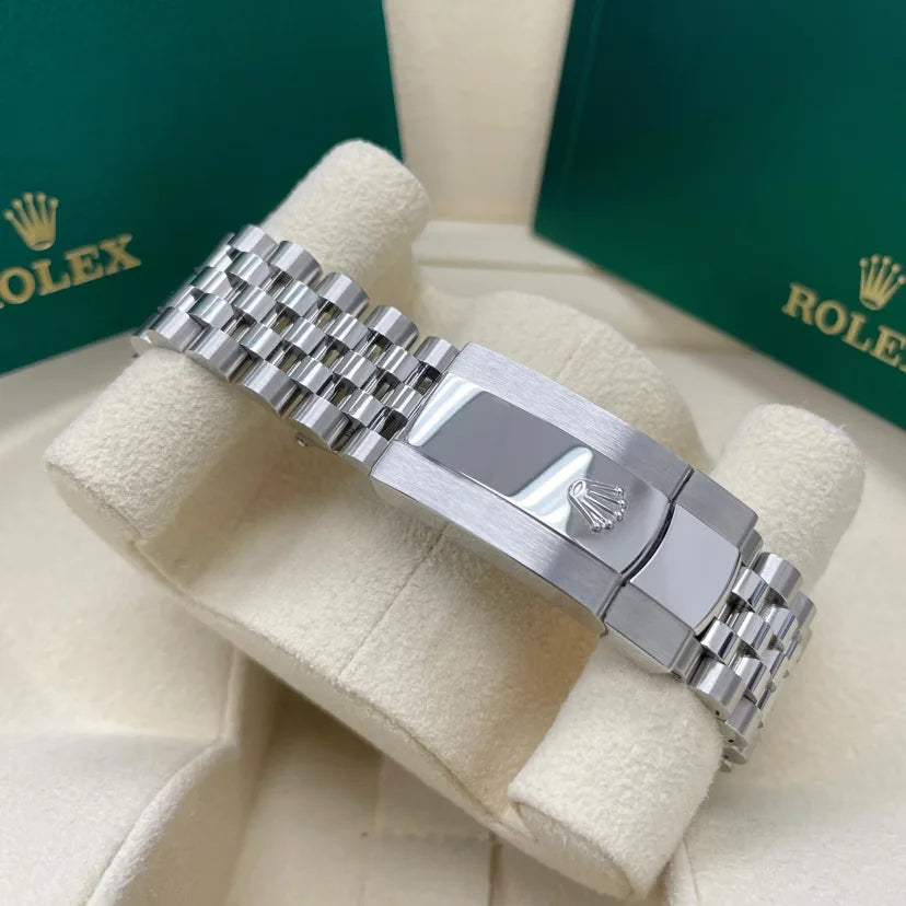 【1:1 Super Clone】  Datejust 36mm 126234 Blue Fluted Motif Diamond Dial Jubilee Bracelet Watch